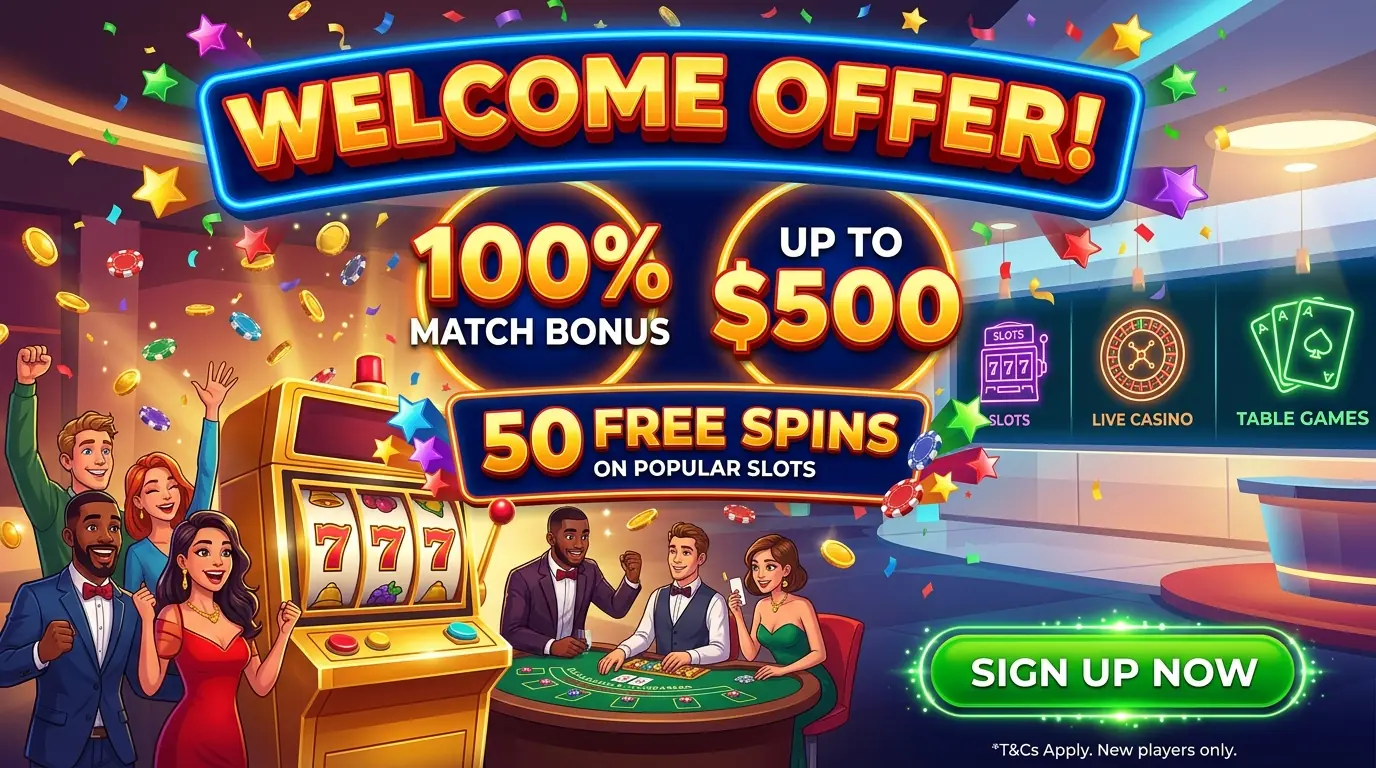 Lucky Red casino welcome offer